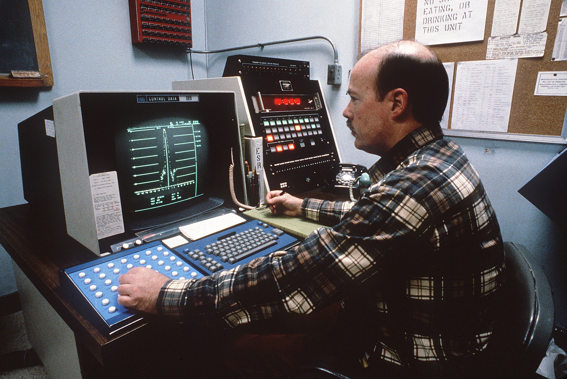 Cobra Dane radar system operation status control console room for ERP, CRM and workflow platform integration
