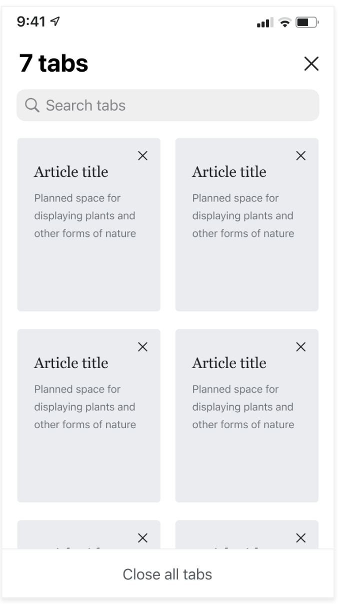 Tabs view for SaaS product engineering and product operations