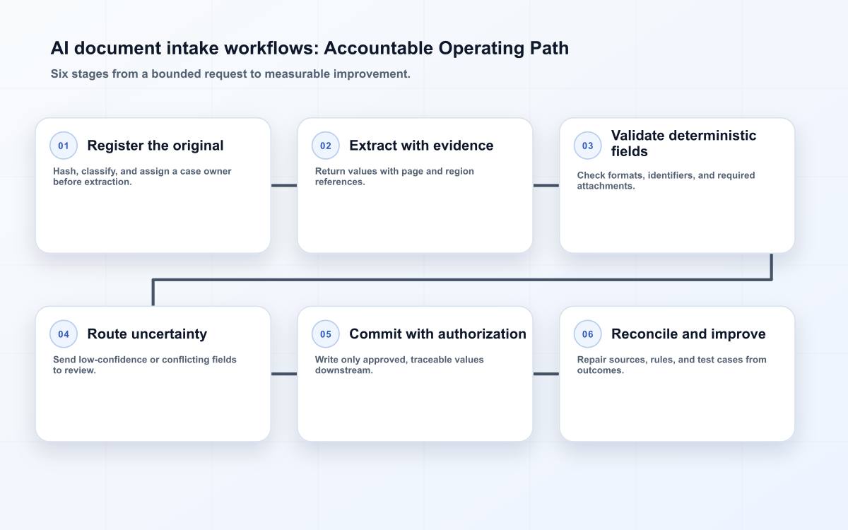Edilec AI document intake mistake-proofing and recovery path