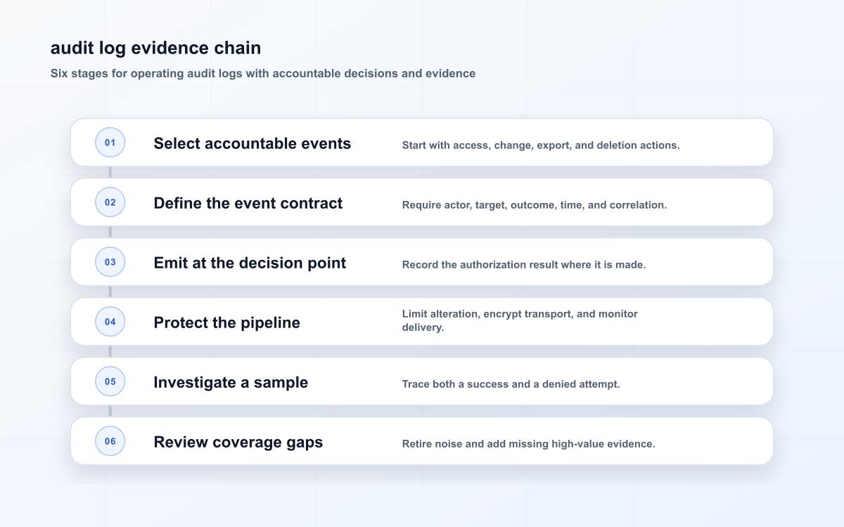 audit log evidence chain