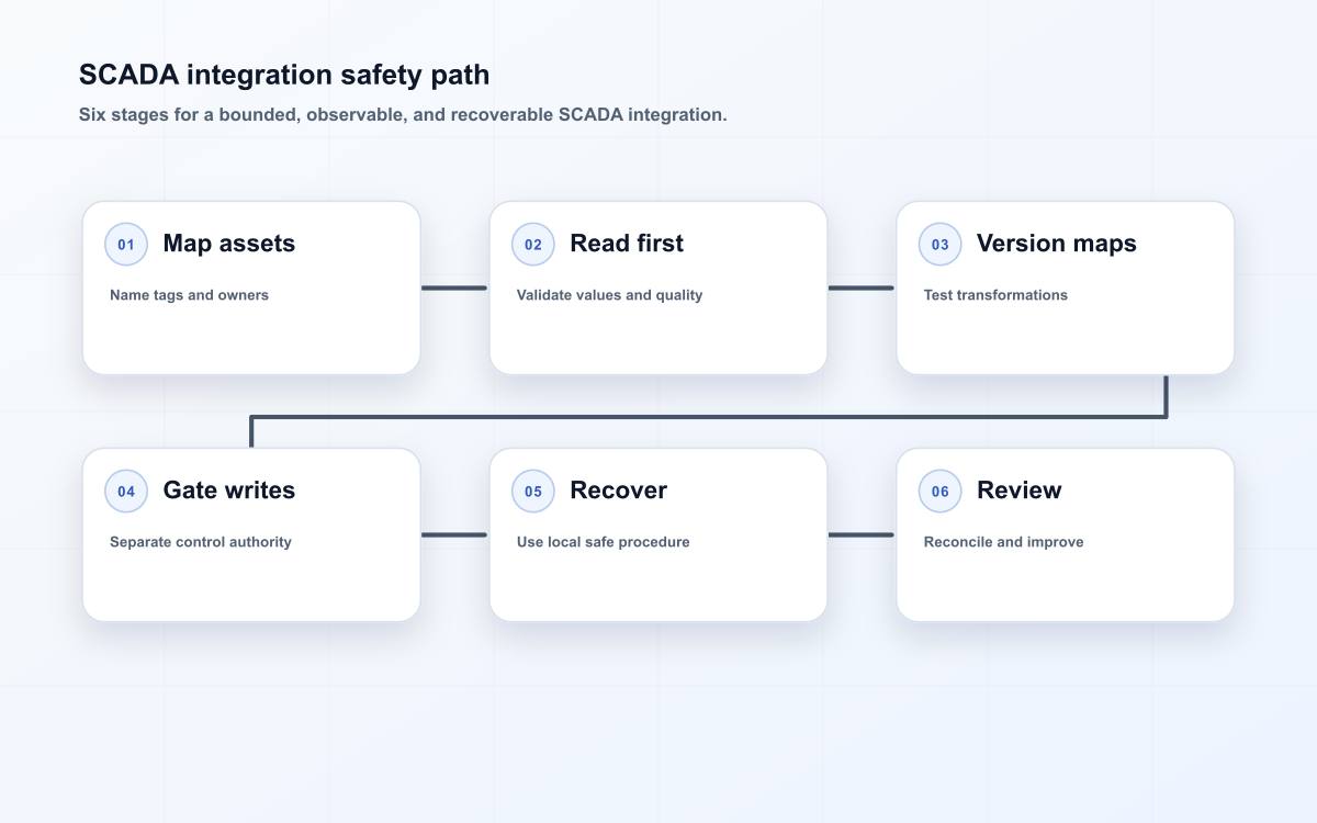 SCADA integration safety path