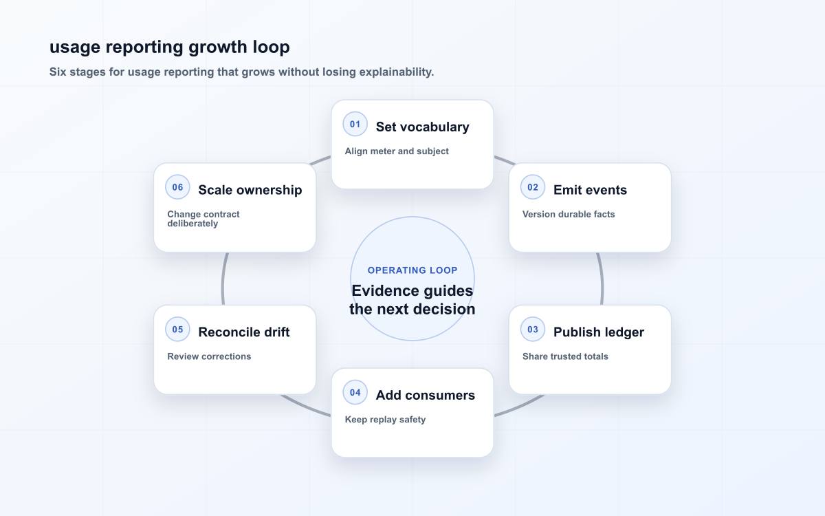 usage reporting operating map
