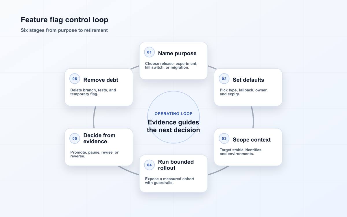 Feature flag control loop