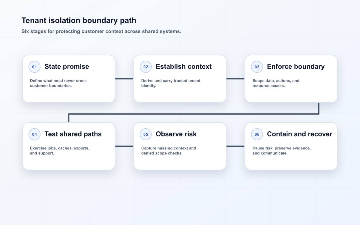 Tenant isolation boundary path