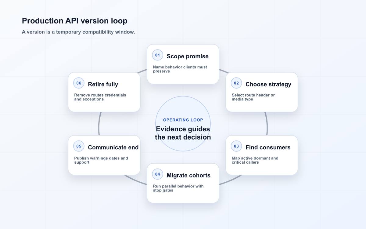 Production API version loop