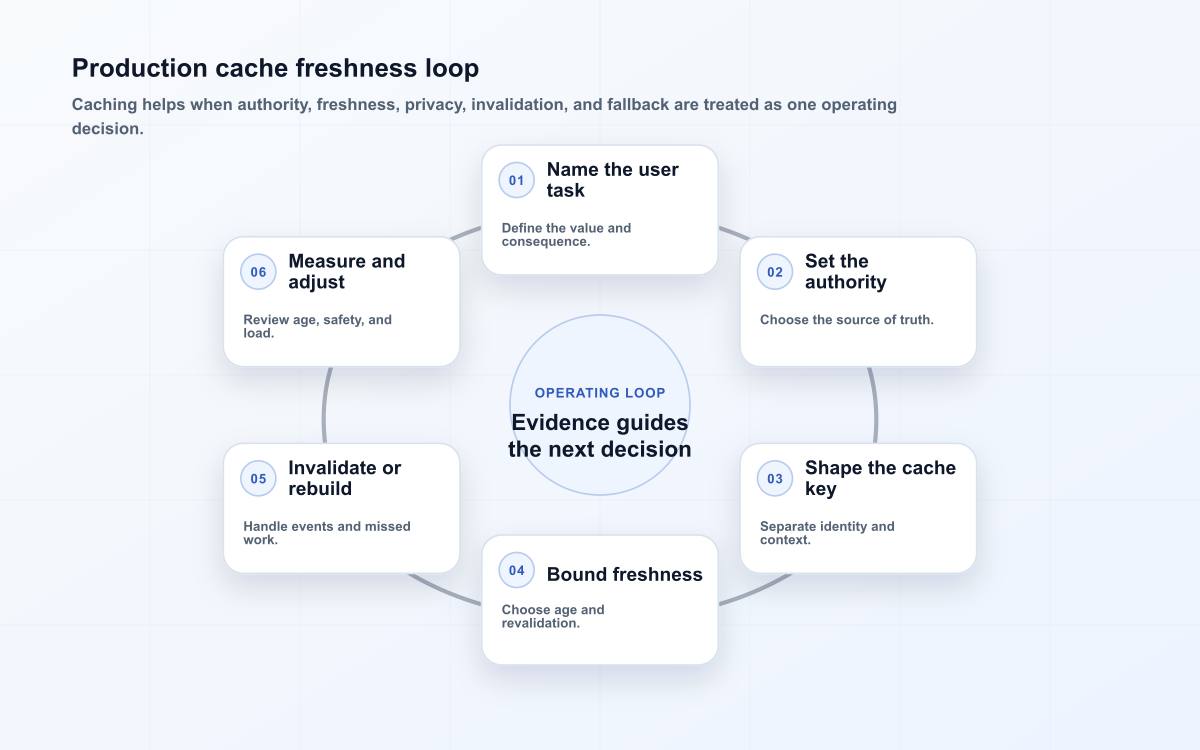 Production cache freshness loop