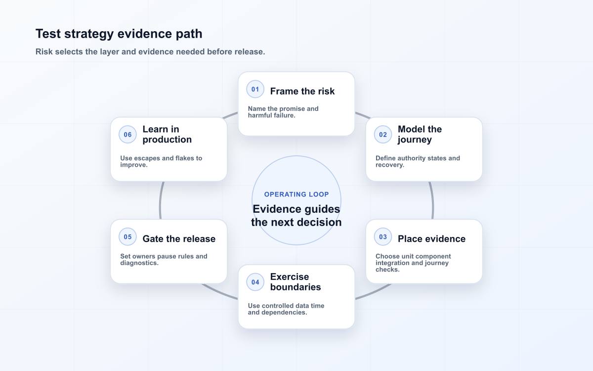 Test strategy evidence path