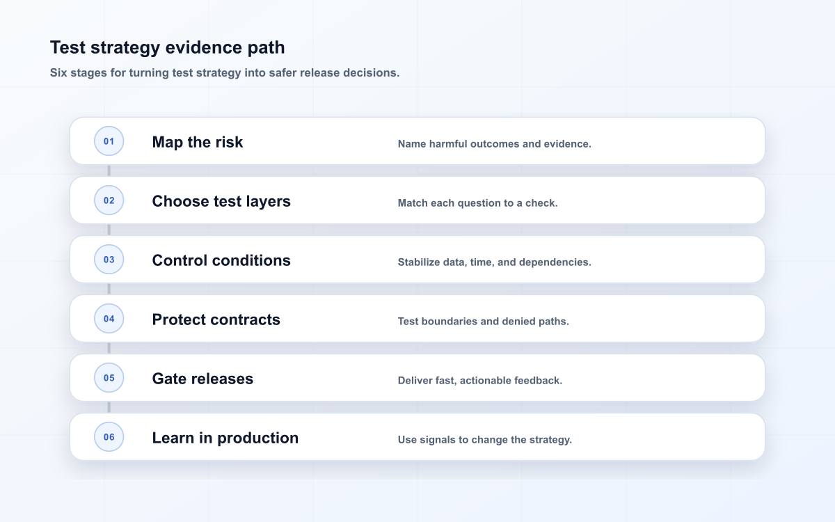 Test strategy evidence path