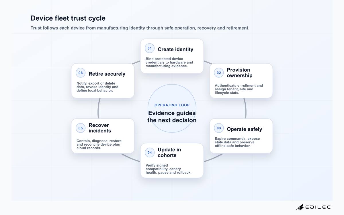 Device fleet trust cycle