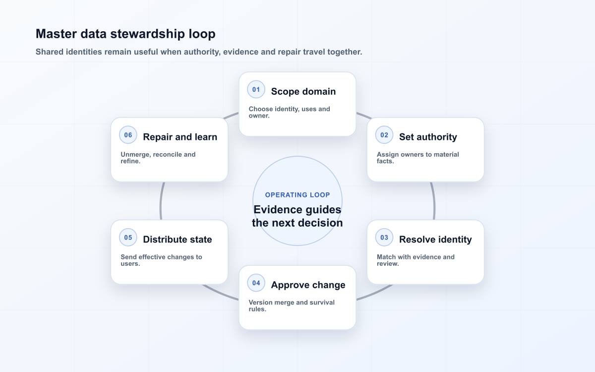 Master data stewardship loop