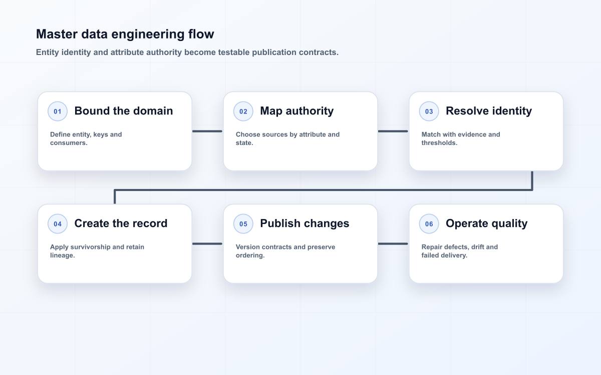 Master data engineering flow