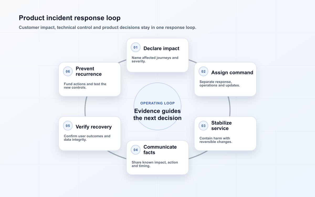 Product incident response loop