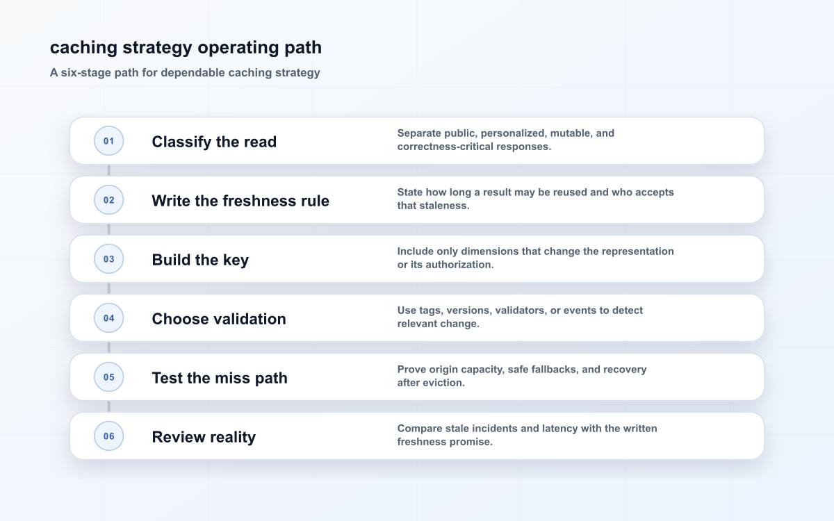 caching strategy operating path