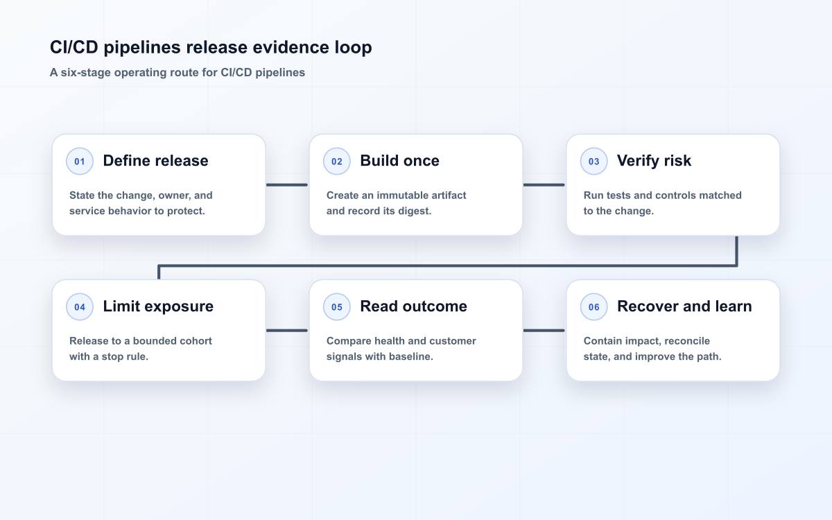 CI/CD pipelines release evidence loop