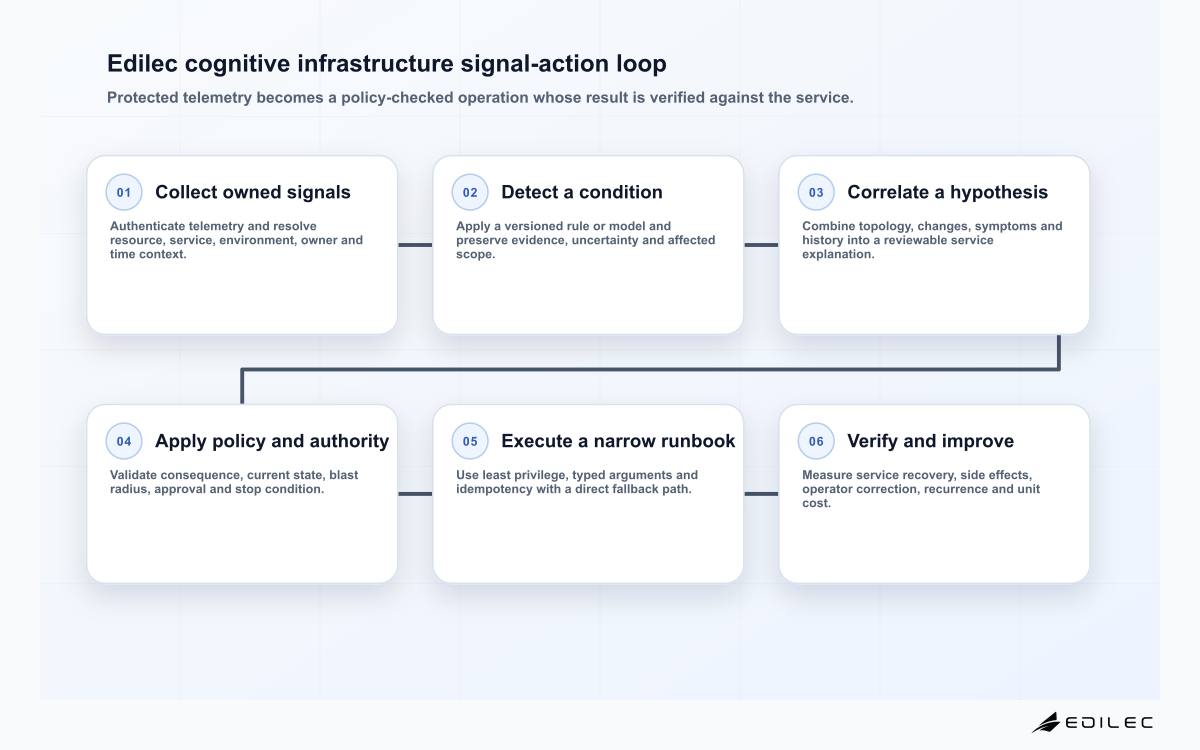 Edilec cognitive infrastructure signal-action loop