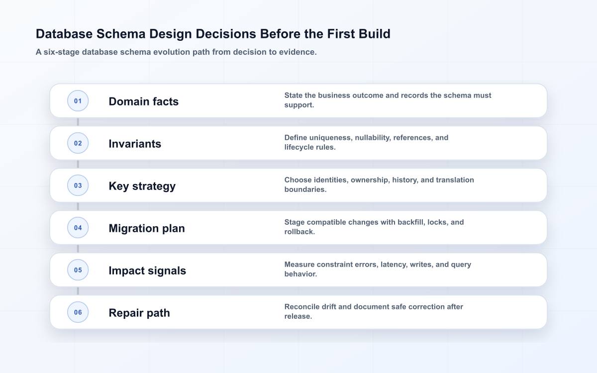 Database Schema Design Decisions Before the First Build