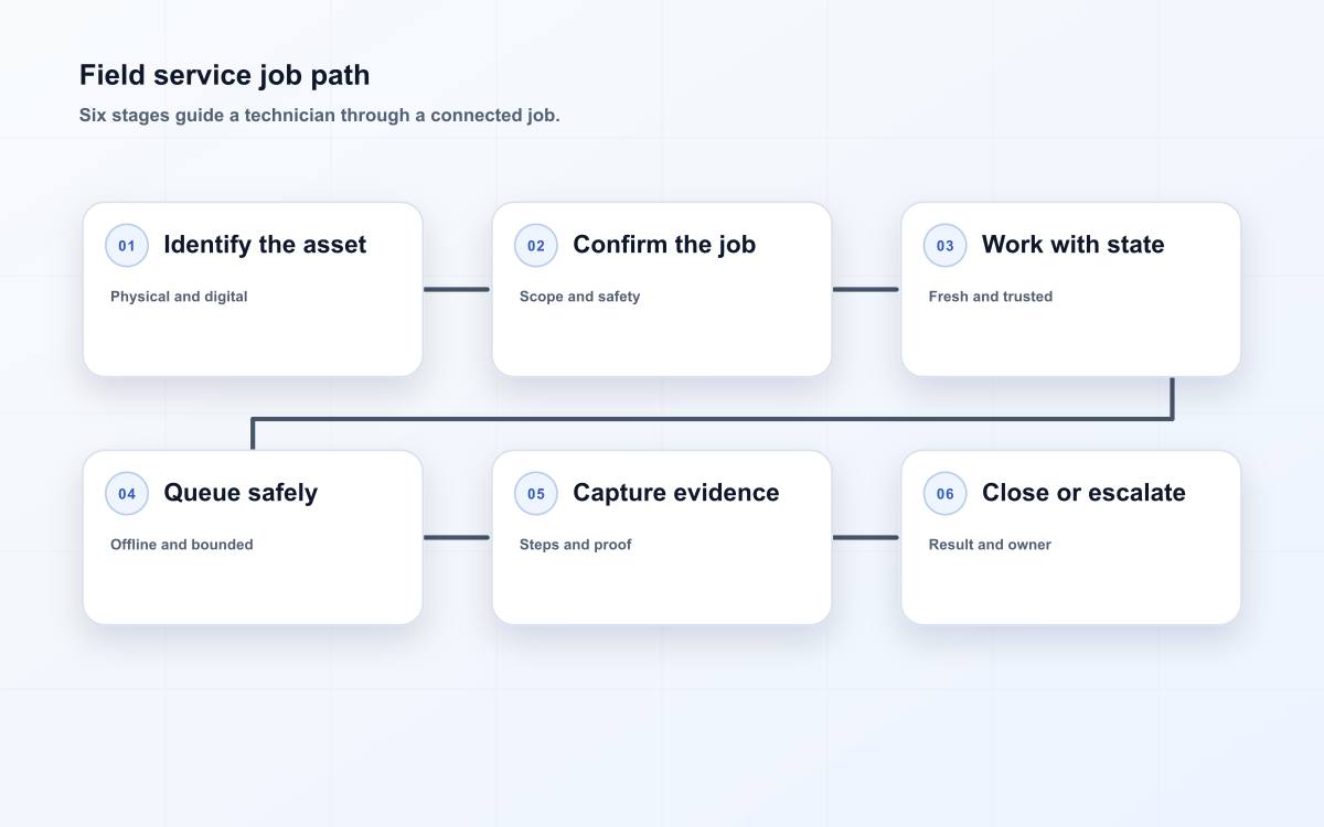 Field service job path