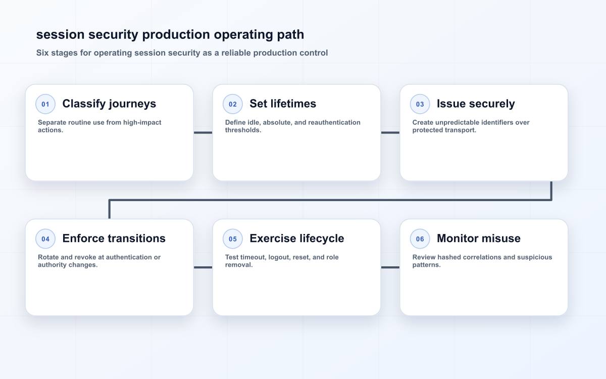session security production operating path