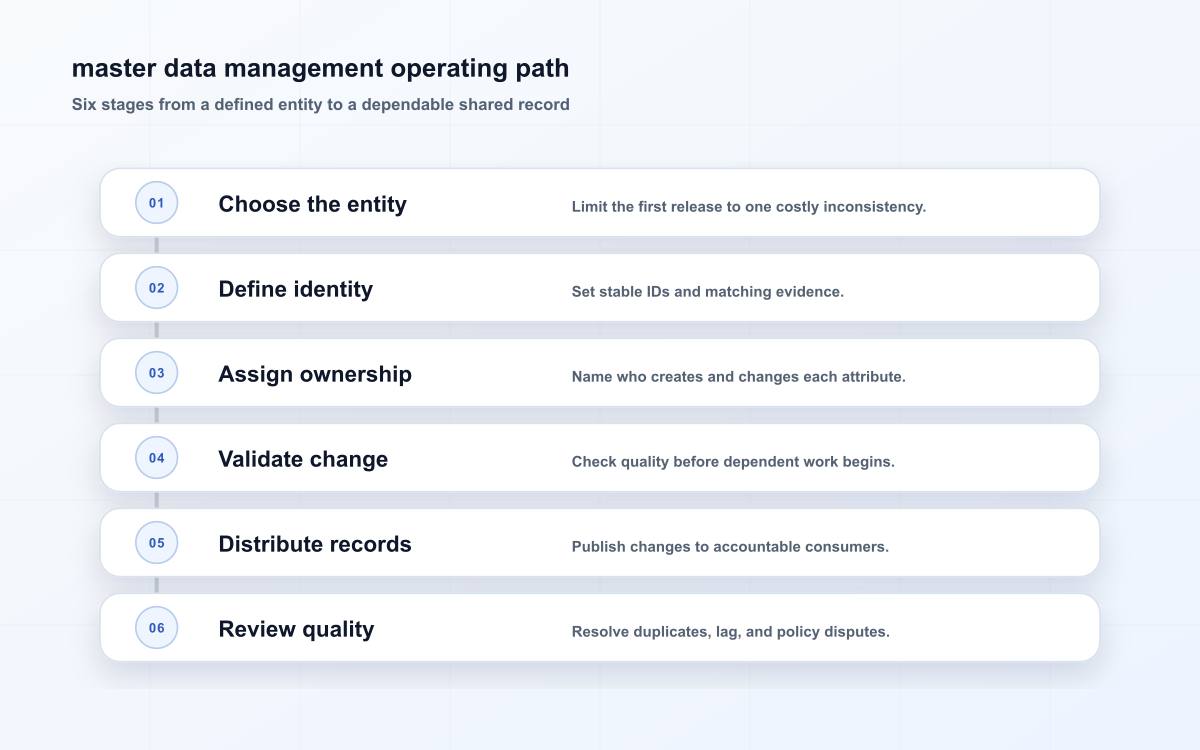 master data management operating path