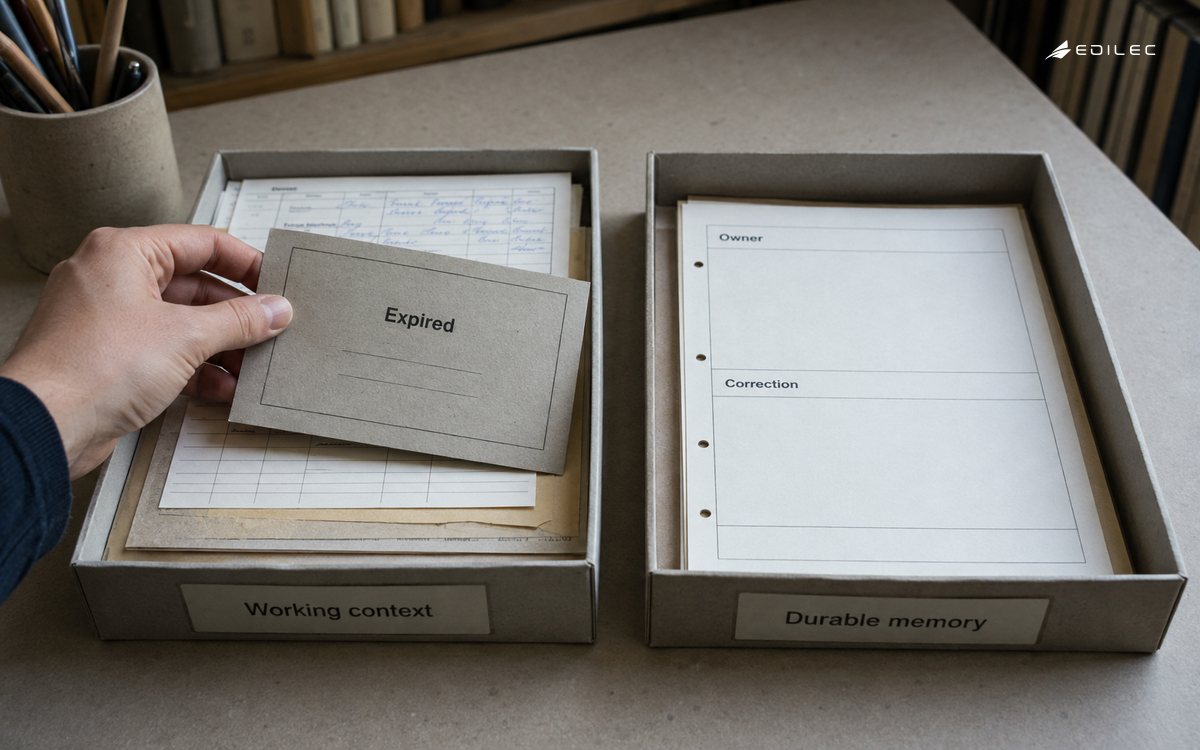 Overhead close editorial photograph in a library workroom.