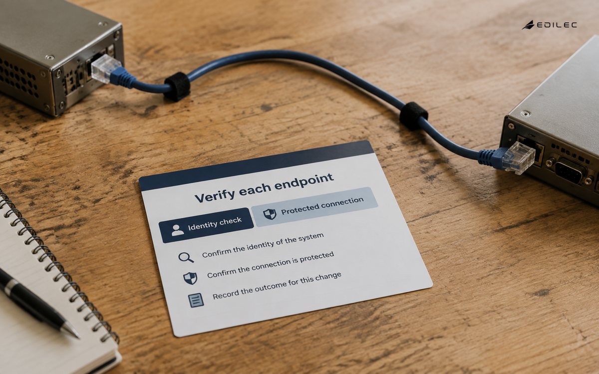 Demonstration endpoints flank a card calling for endpoint verification.