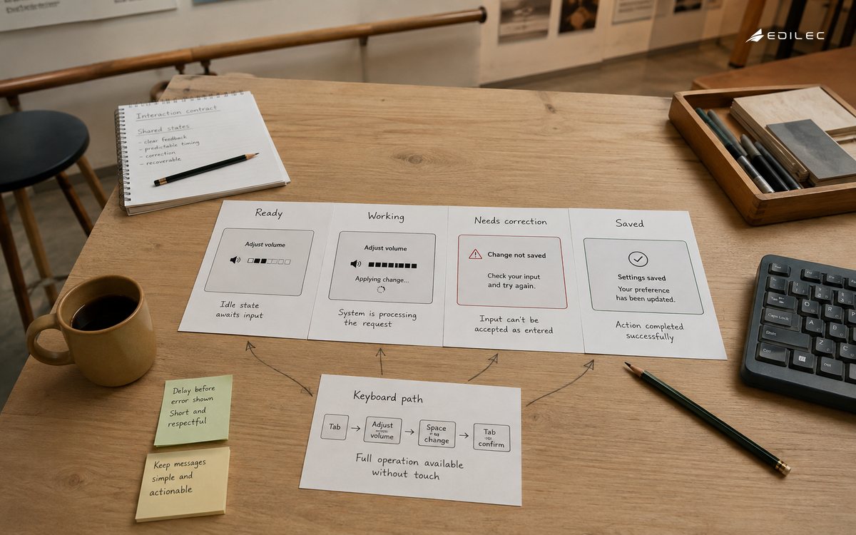 Paper control states include work in progress, correction and a keyboard path.