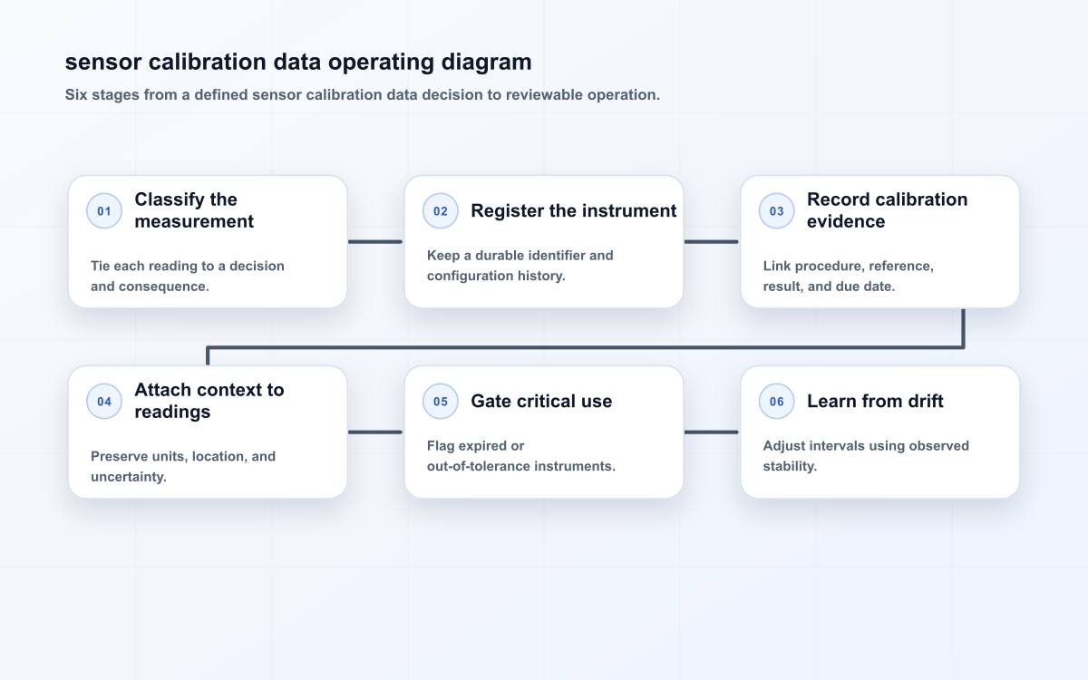 sensor calibration data operating diagram