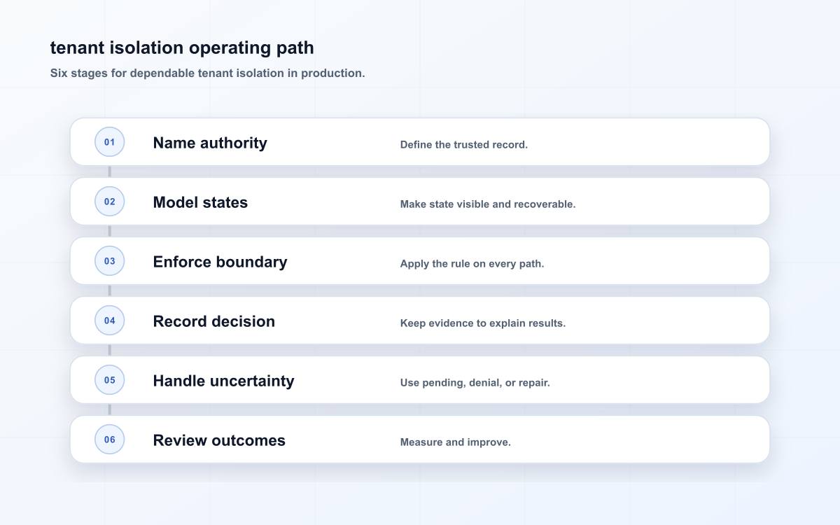 tenant isolation operating path